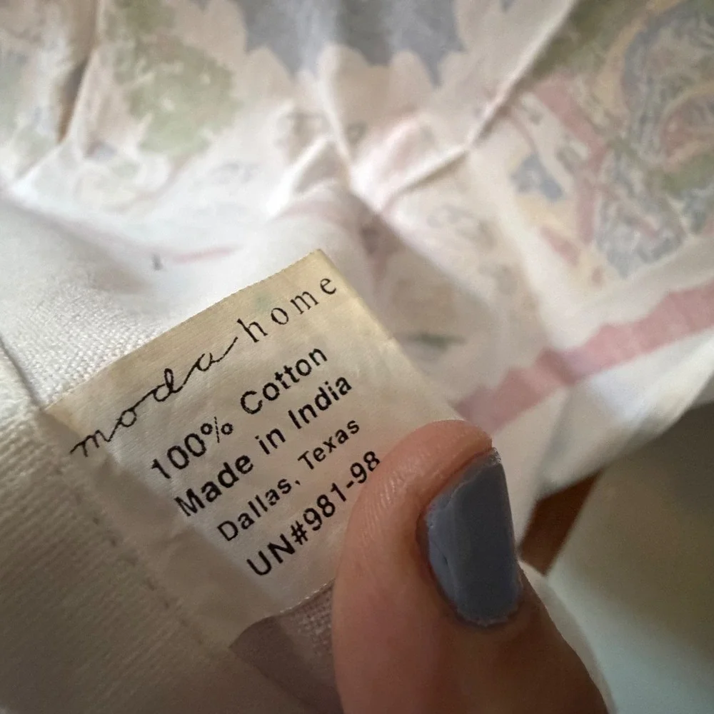 Moda Home US American Wonderland Map Tablecloth 100% Cotton 52x48 Retro Travel